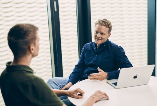 matchlab medewerkers in gesprek
