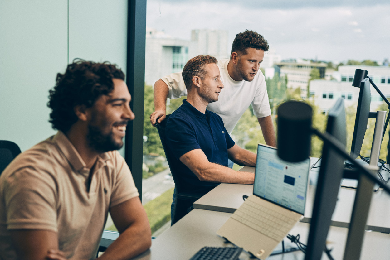 matchlab medewerkers aan het werk