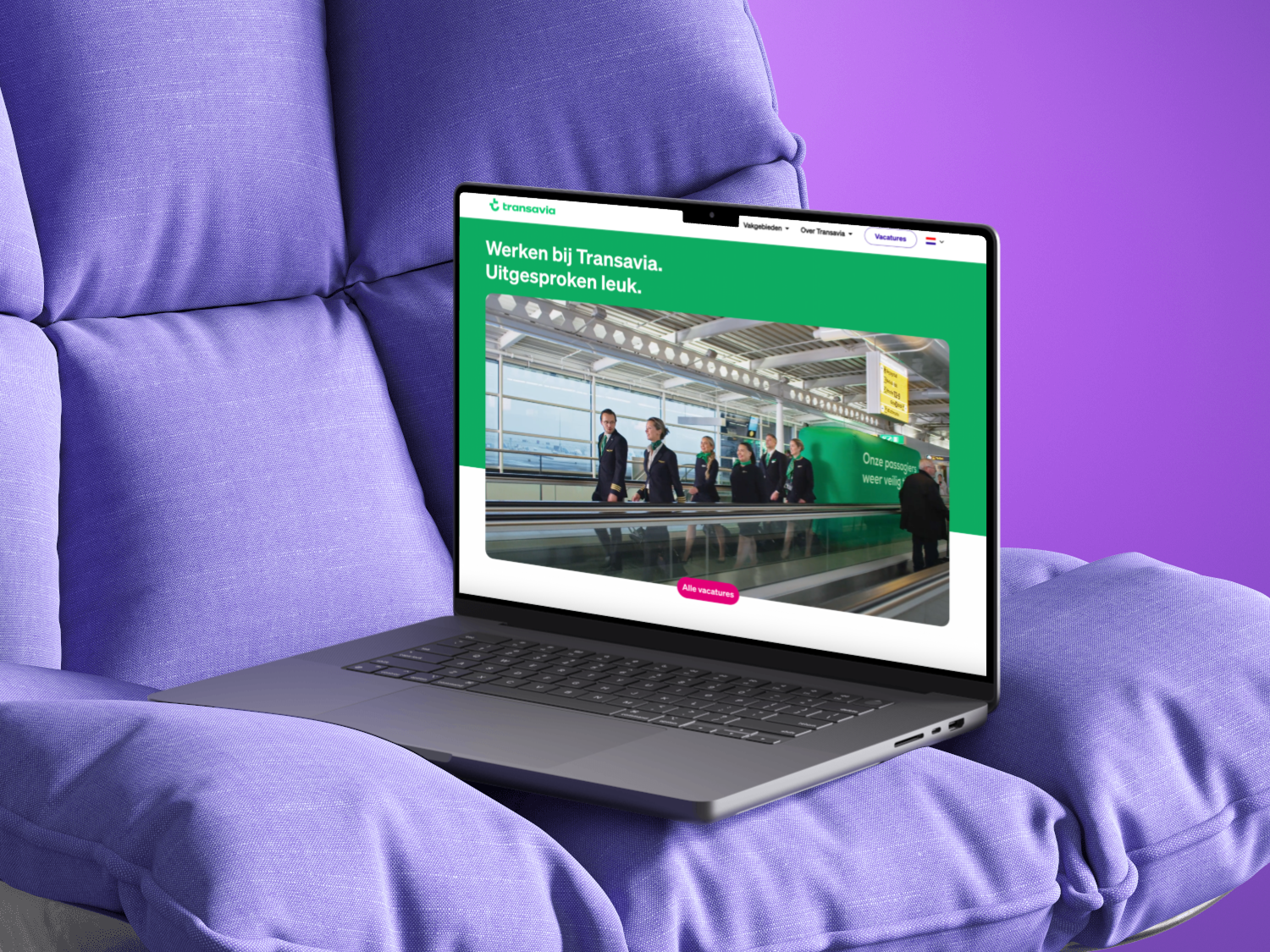Een geoptimaliseerde custom WerkenBij-website voor Transavia