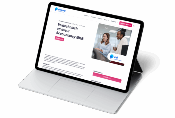 Mockup of the Pia Group Job Openings Webpage