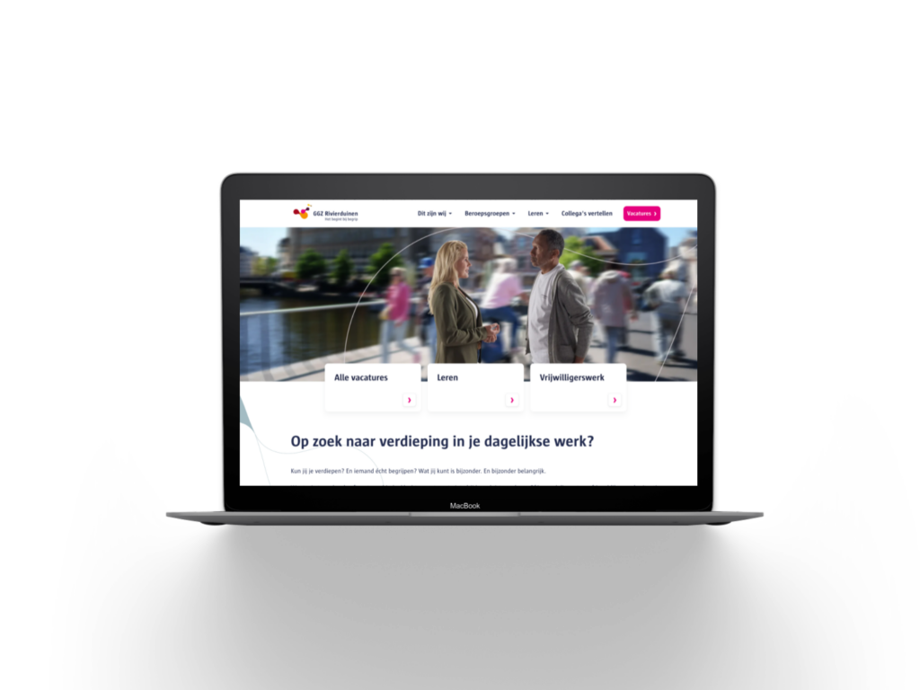mockup website ggz rivierduinen
